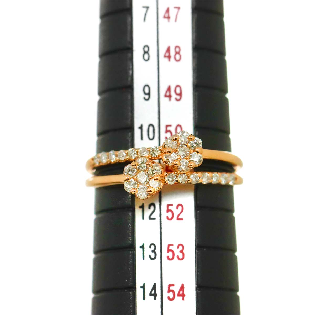 Diamond 0.30ct Ring 18K PG Pink Gold 750 Size5.5-5.75(US)