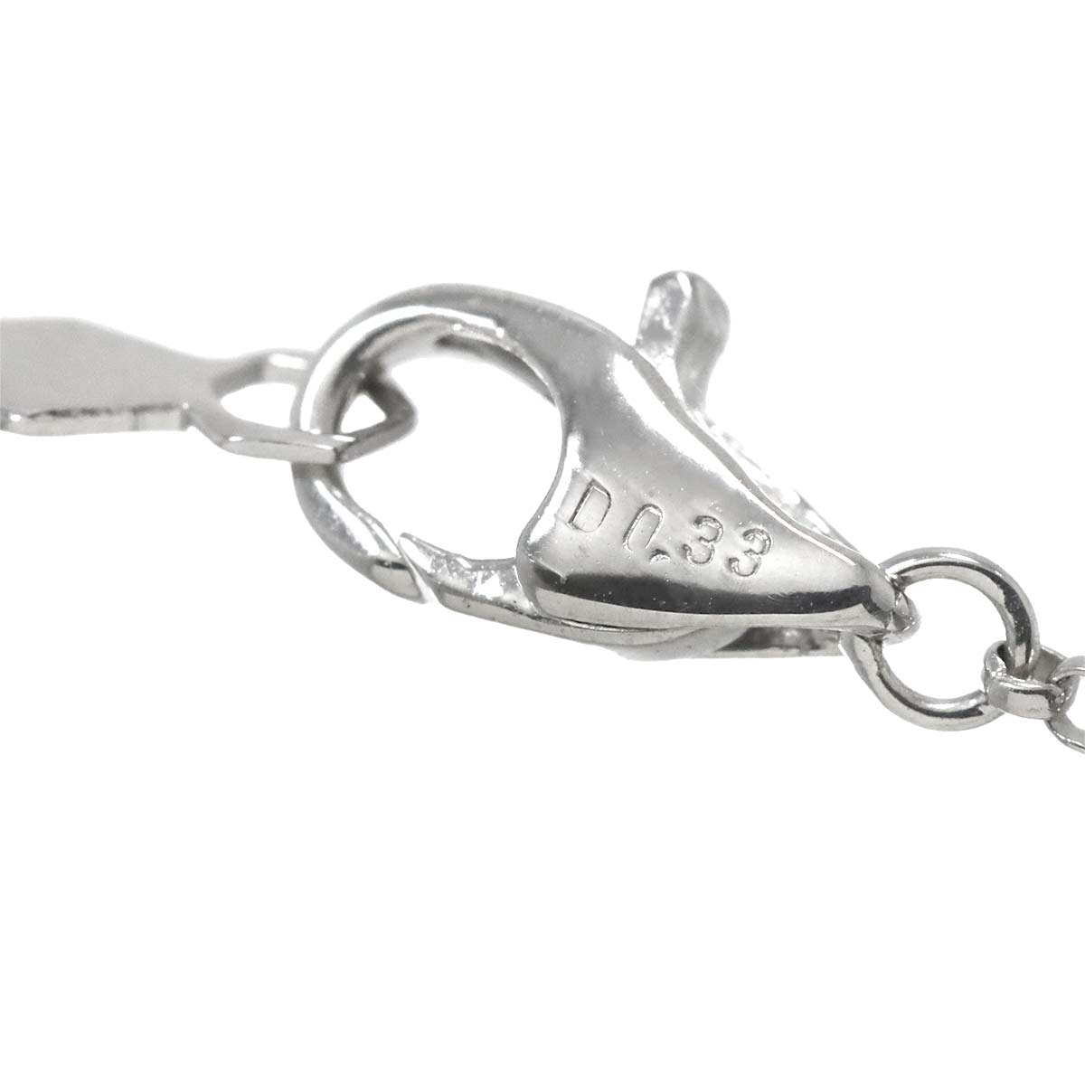 BlueTopaz Diamond 0.33ct Necklace 18K WG 750