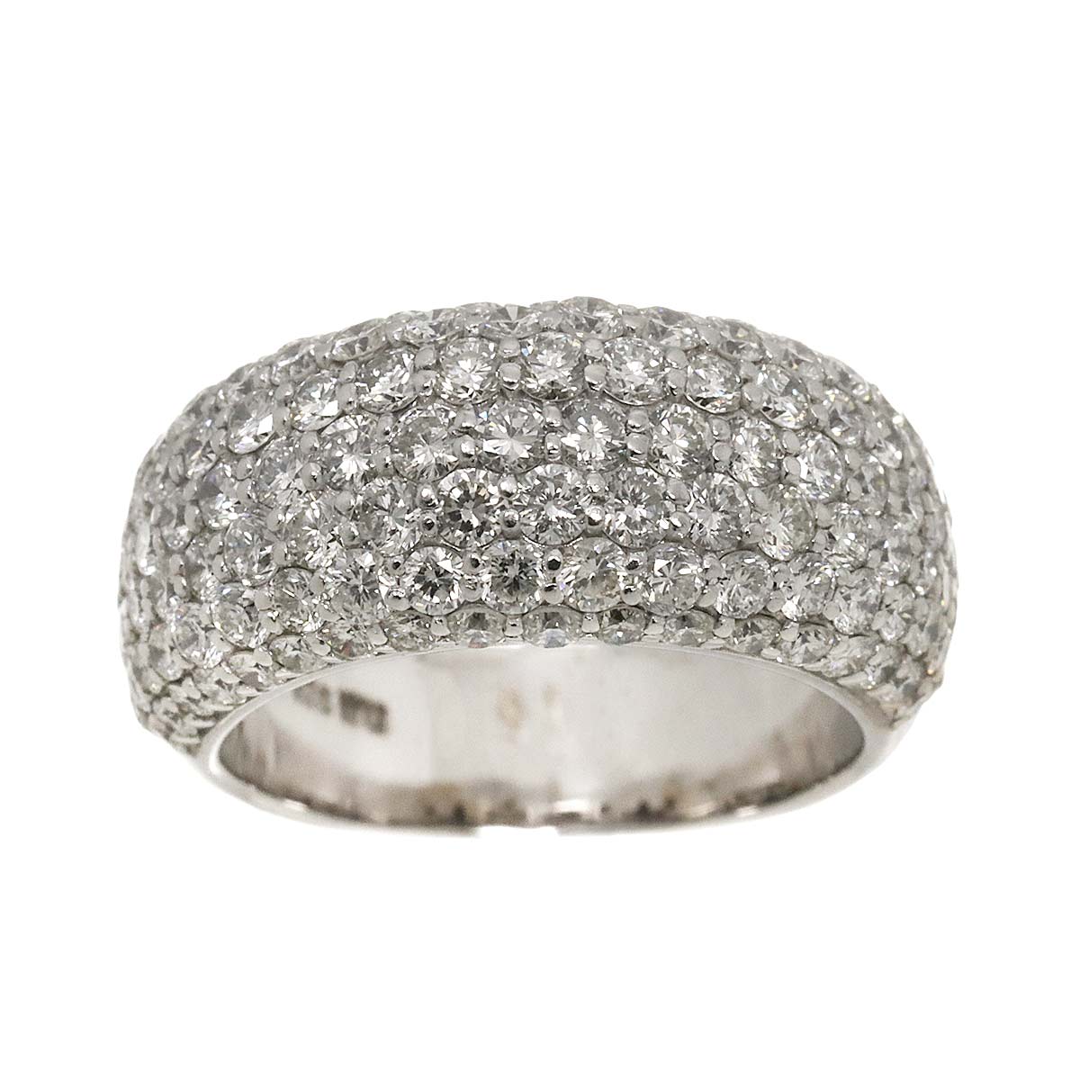 Diamond 2.65ct Ring 18K WG 750 Size5.25(US)
