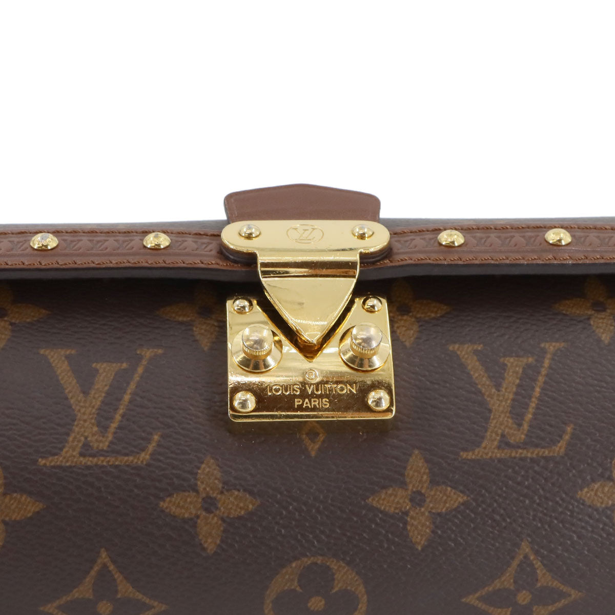 Monogram Papillon Trunk Shoulder Bag Brown M57835