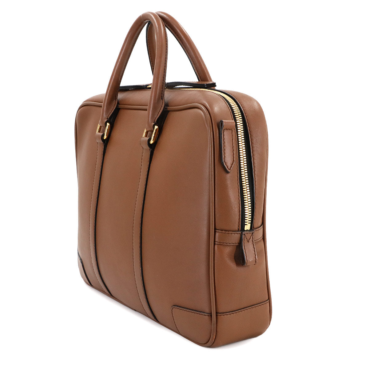 2way Briefcase Shoulder Bag Leather Brown 3923404