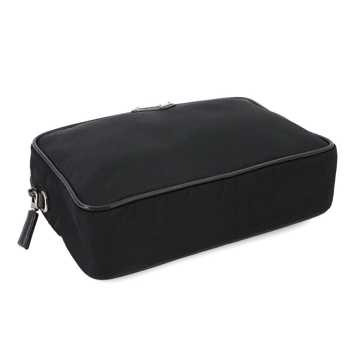 Pouch Nylon Saffiano Leather Black 2NE007 Purse
