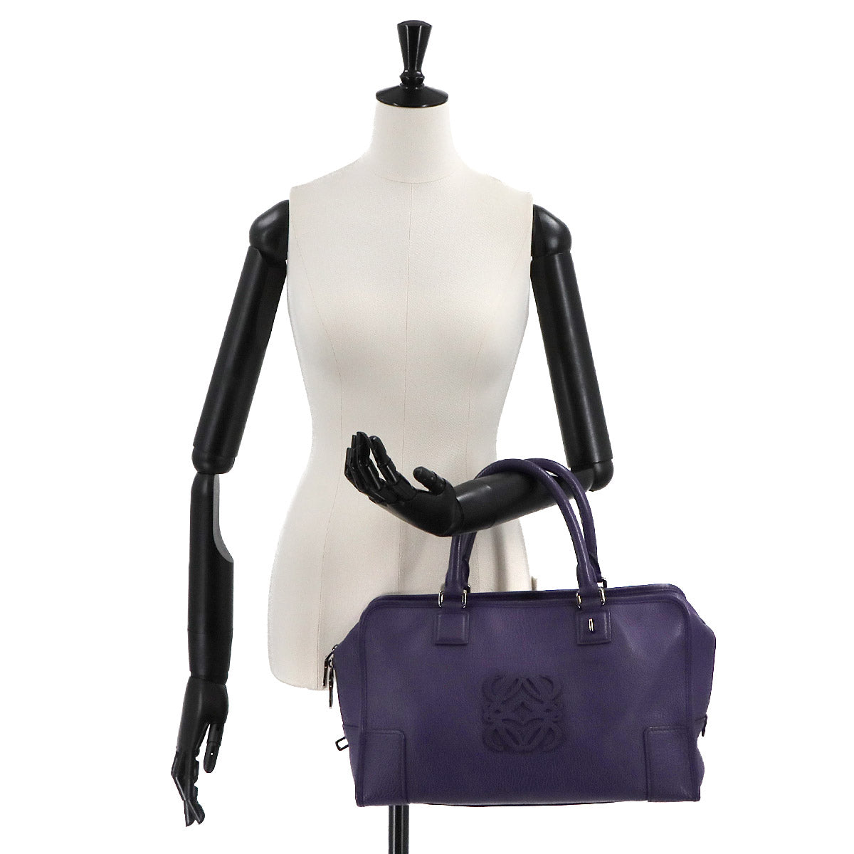 Amazona 36 Hand Bag Leather Red Purse