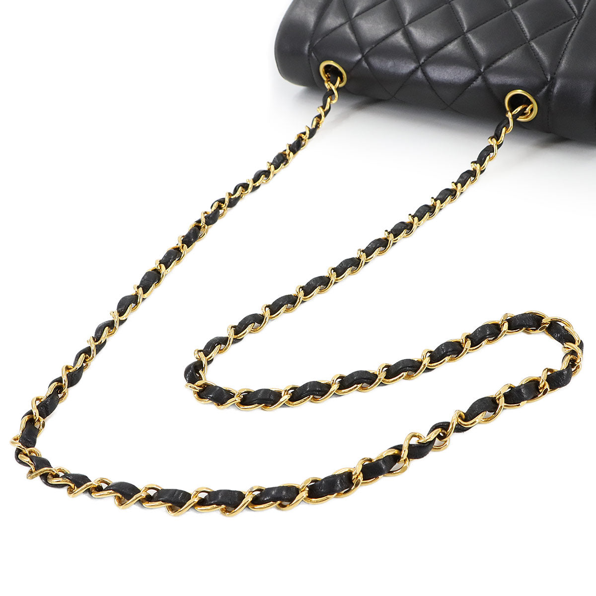 Diana Matelasse 22 Chain Shoulder Bag Leather A01164 Vintage 90287667