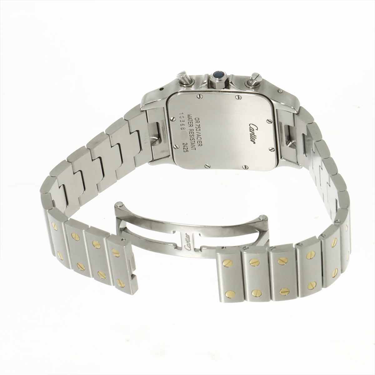 Santos Galbee LM W20042C4 750 YG Cream Dial Mens Watch