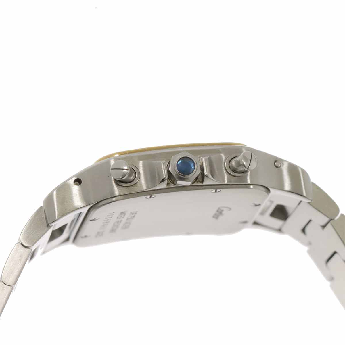 Santos Galbee LM W20042C4 750 YG Cream Dial Mens Watch