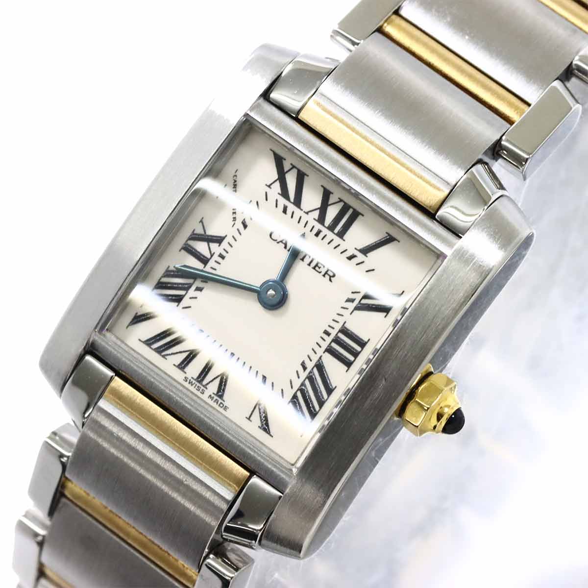 Tank Francaise SM W51007Q4 YG Quartz Cream Dial Ladies 90287739
