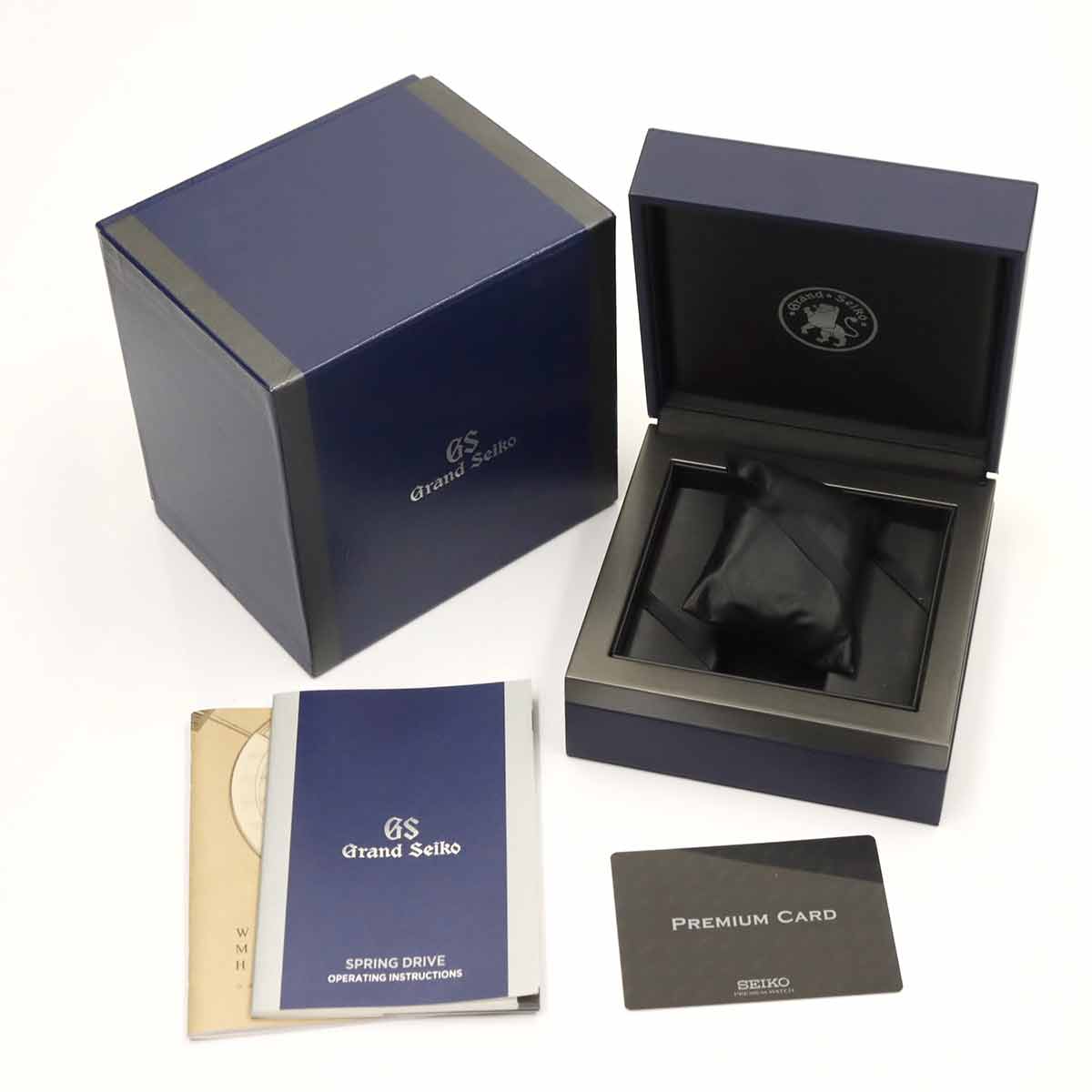 GMT SBGC223 Spring drive Black Dial Mens Watch