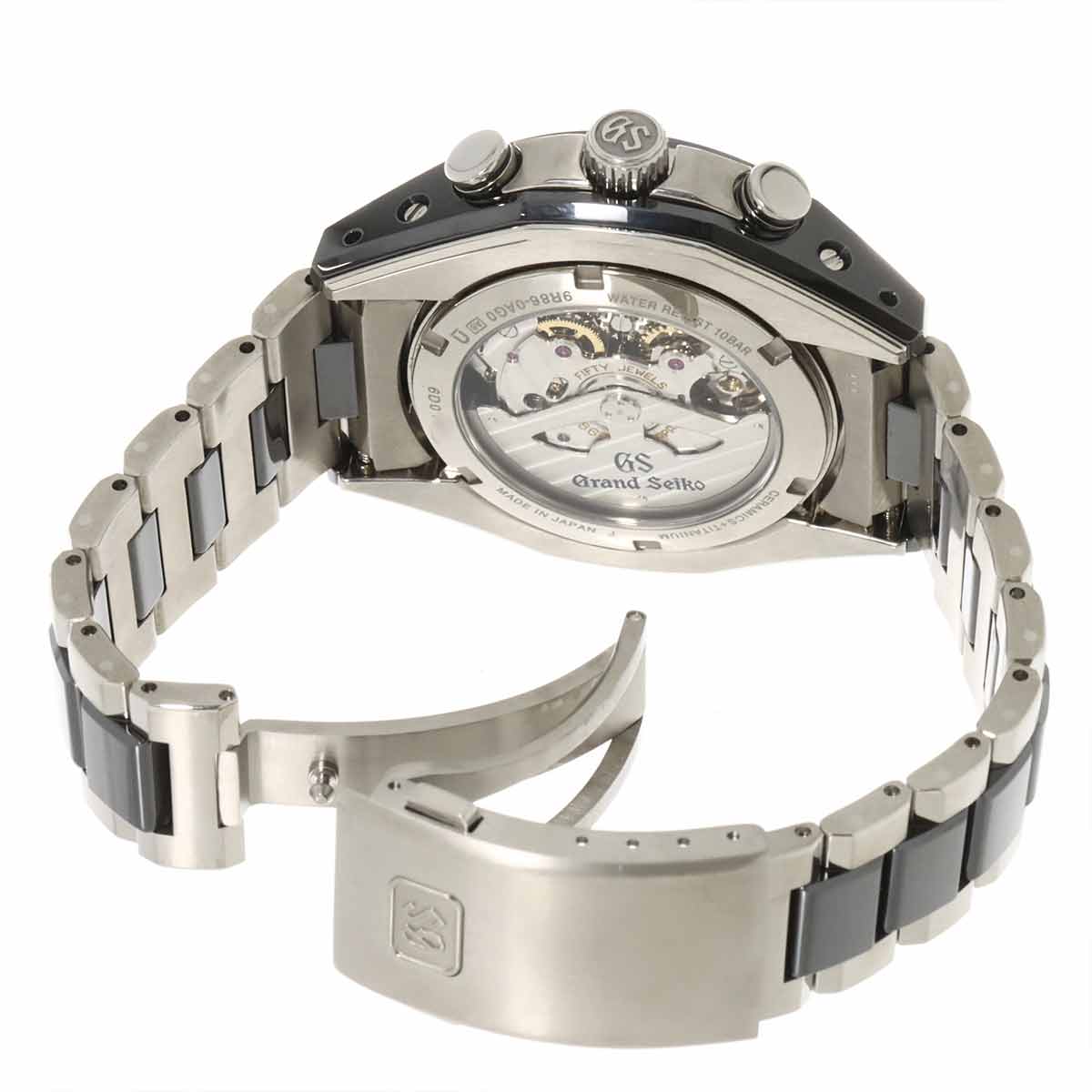 GMT SBGC223 Spring drive Black Dial Mens Watch