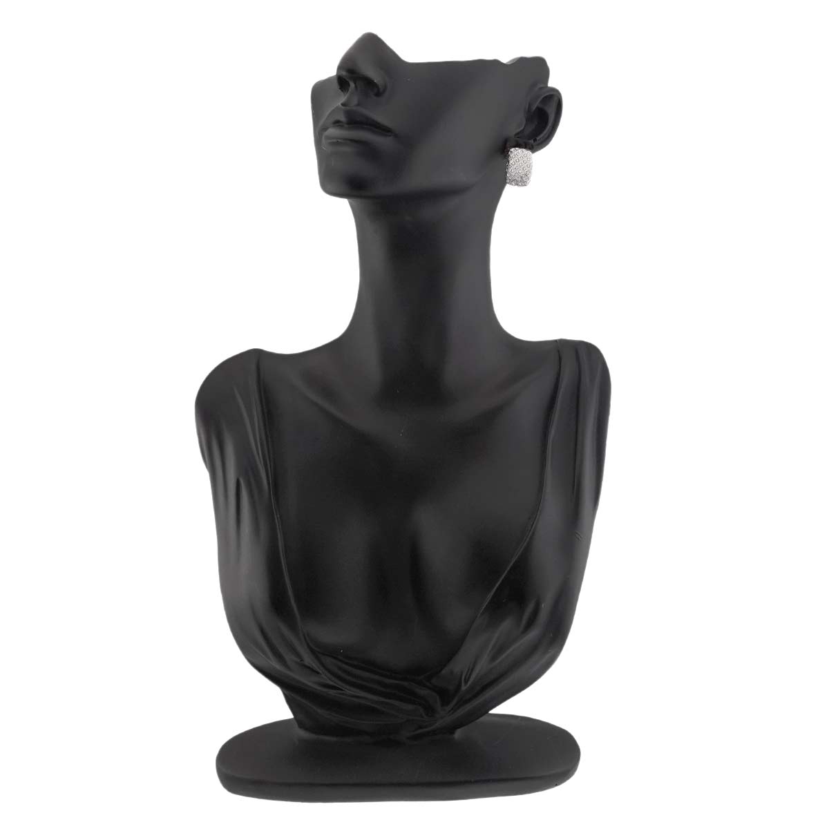 Diamond 0.35ct Earrings Clip-on 18K K18 WG 750