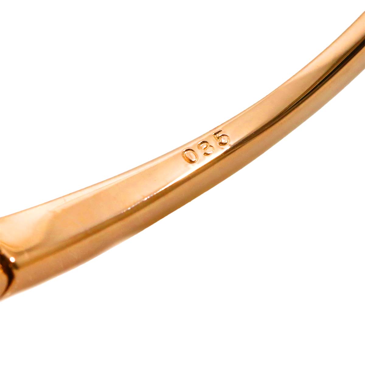 Diamond 0.35ct Bracelet Bangle 18K PG 750