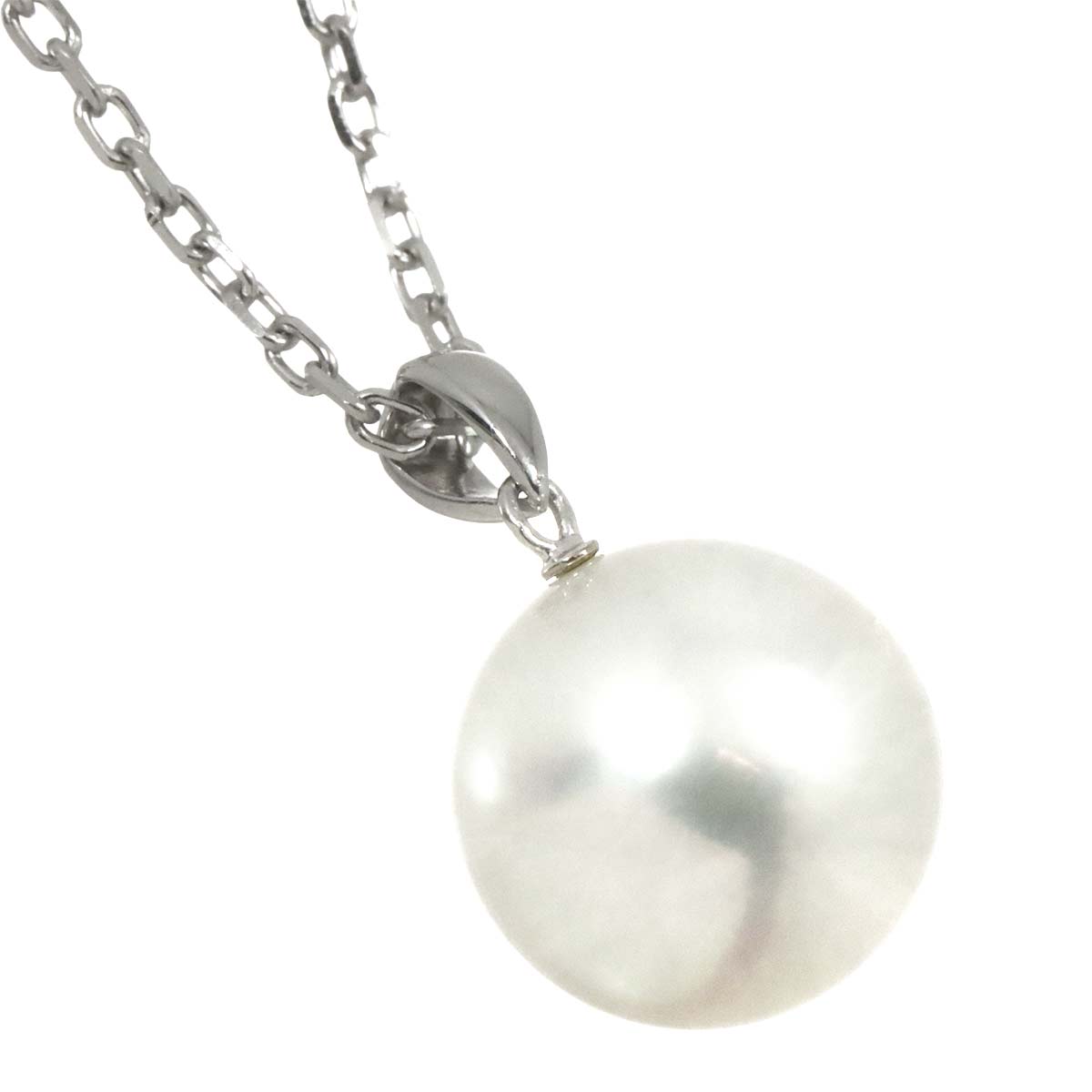 South Sea pearl 13.1mm Necklace 18K White Gold 750