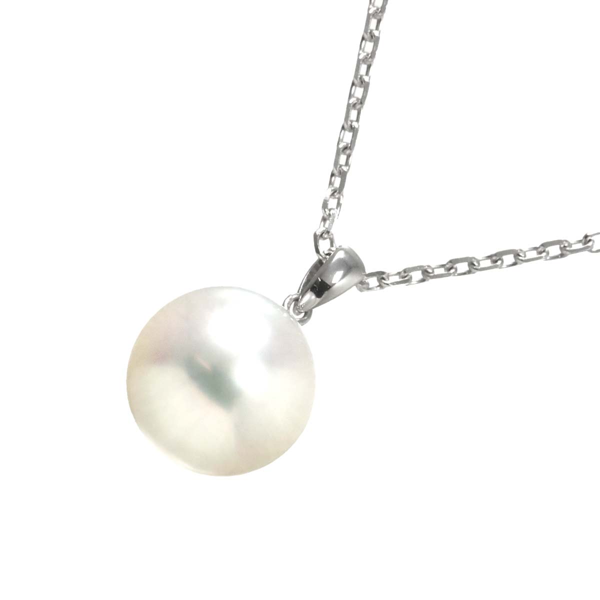 South Sea pearl 13.1mm Necklace 18K White Gold 750