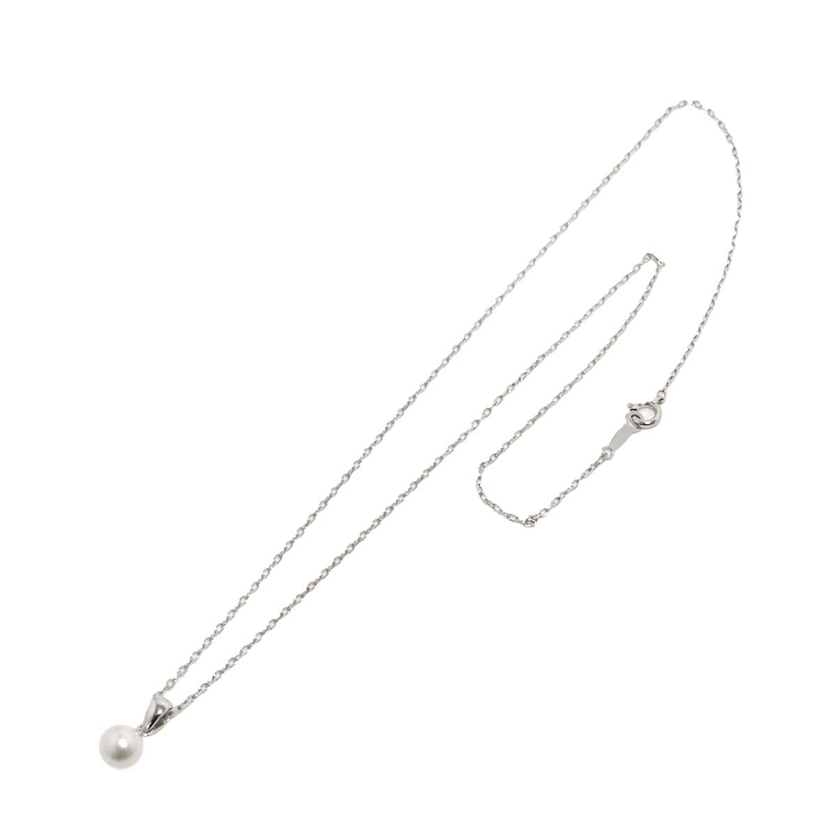 Akoya Pearl 6.5mm Necklace 18K White Gold 750