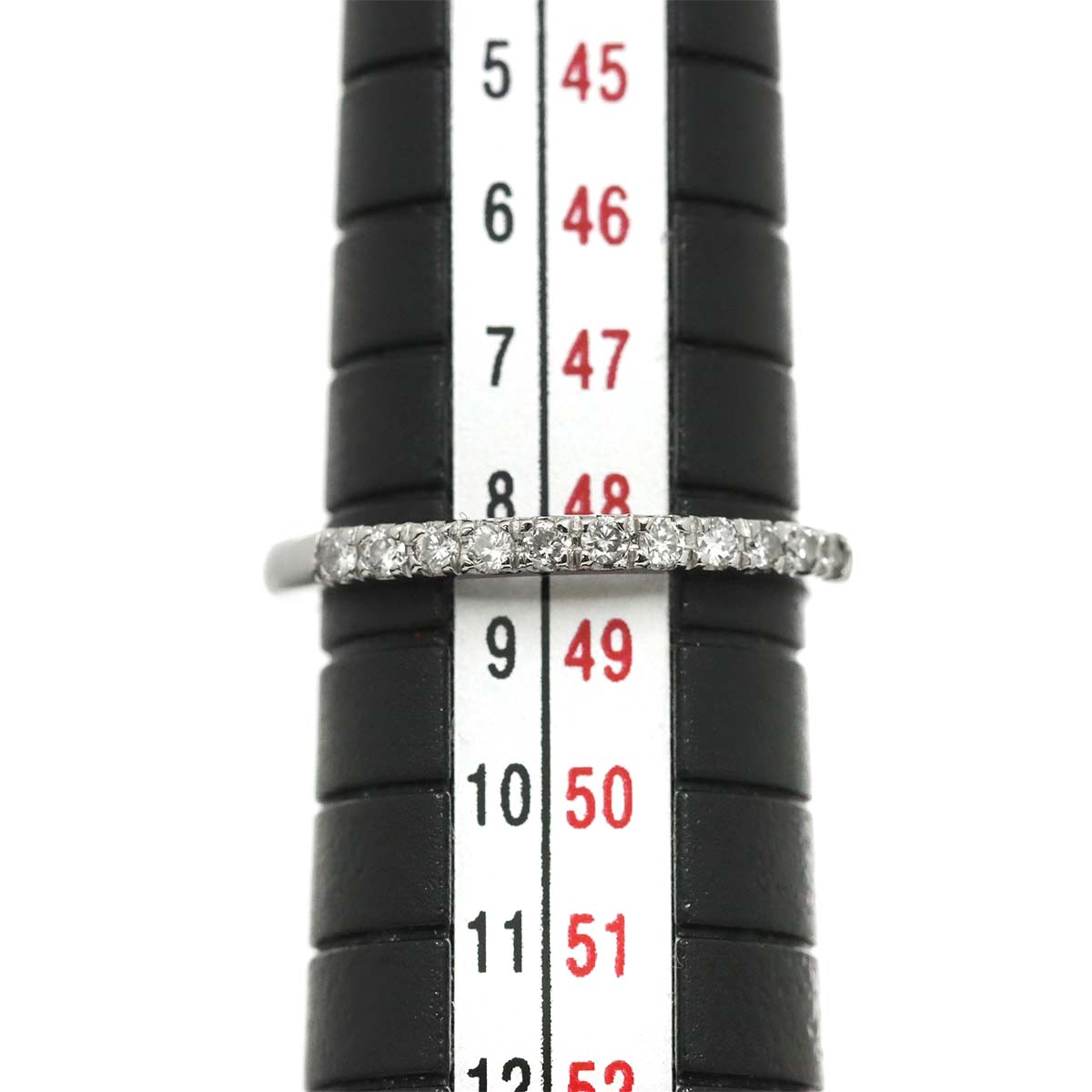 Half Diamond Ring Pt Platinum Size4.5(US)