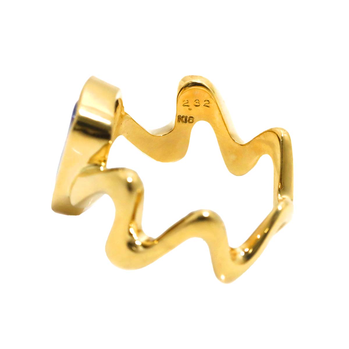 Boulder Opal 2.32ct Ring 18K YG 750 size6(US)