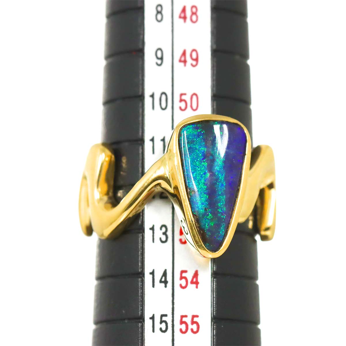 Boulder Opal 2.32ct Ring 18K YG 750 size6(US)