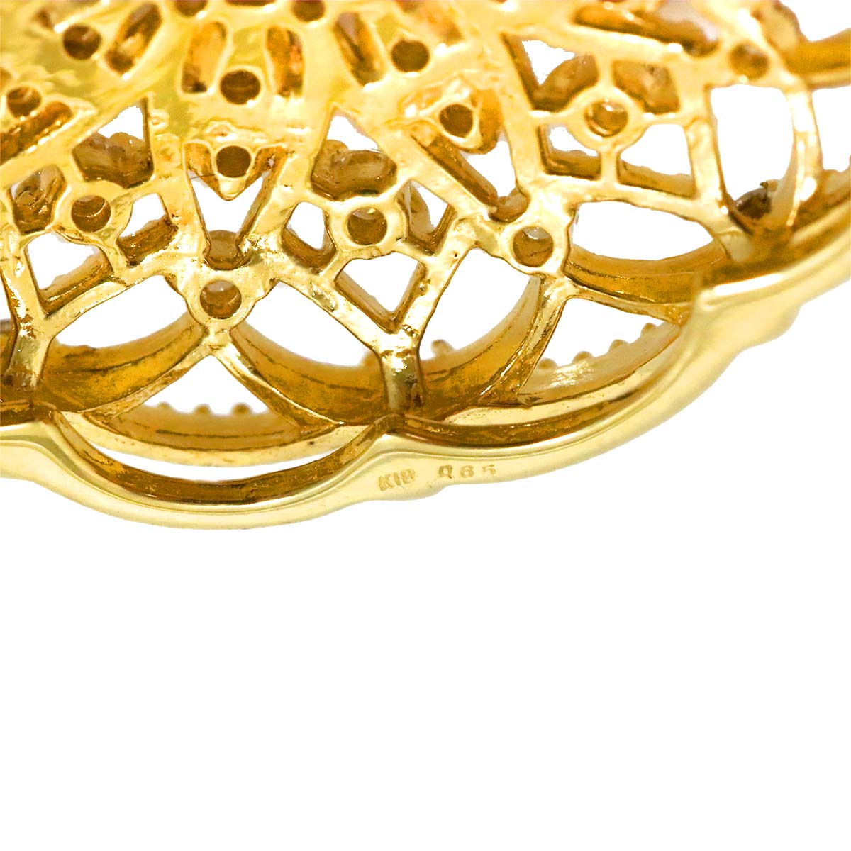 Diamond 0.65ct Necklace 18K Yellow Gold 750