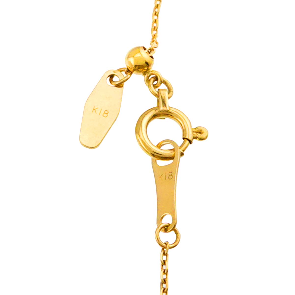 Diamond 0.65ct Necklace 18K Yellow Gold 750