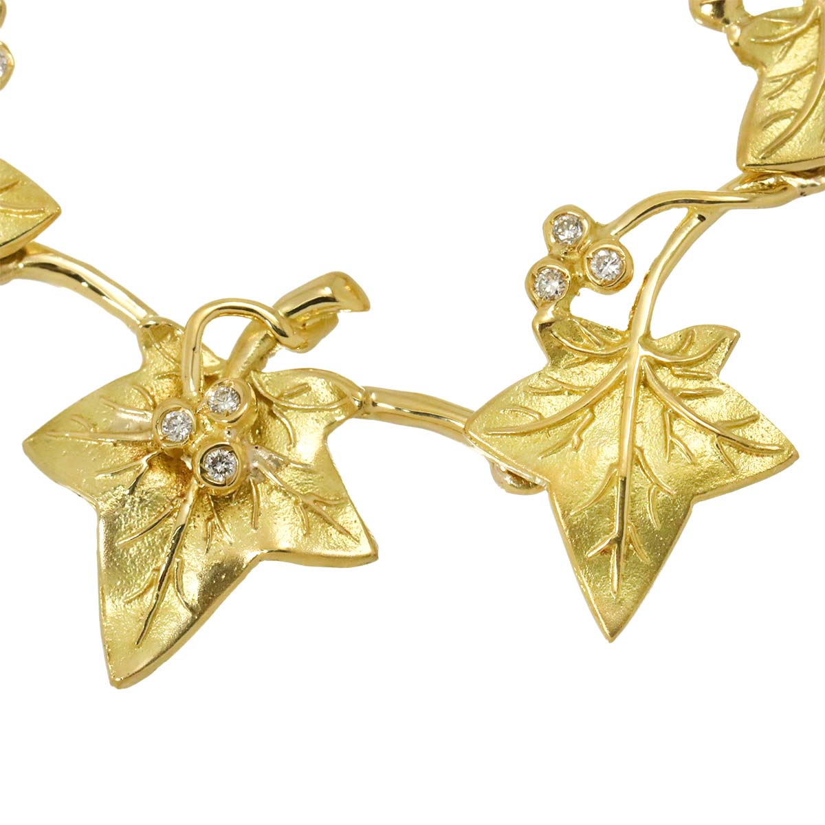 Diamond 2.09ct Necklace 18K YG Yellow Gold 750