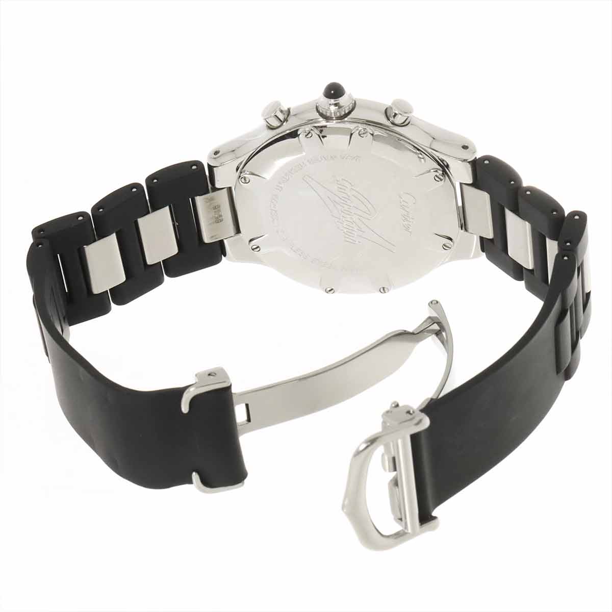 Must 21 Chronoscaph W10125U2 Quartz Black Dial Mens Watch