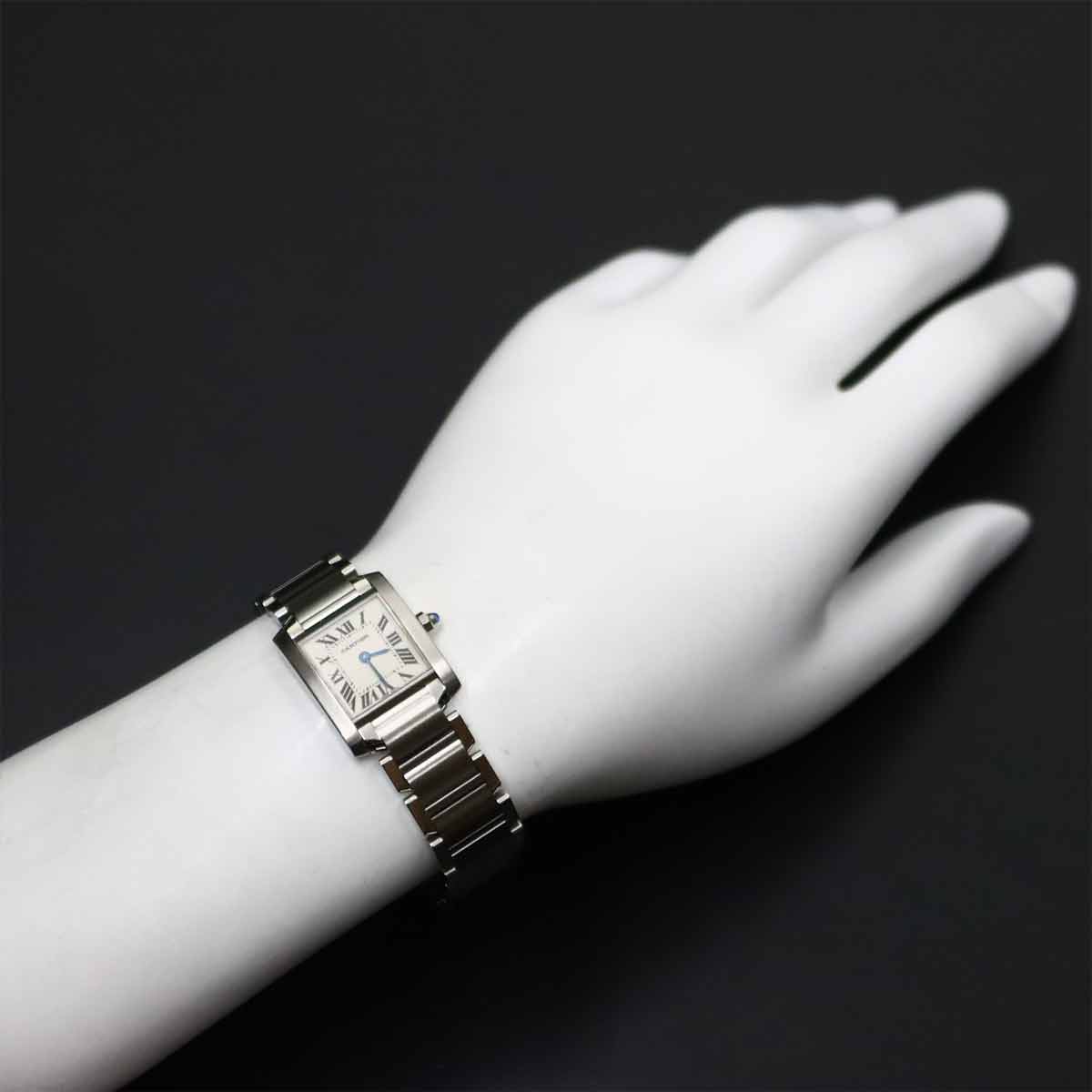 Tank Francaise SM W51008Q3 Quartz Cream Dial Ladies Watch