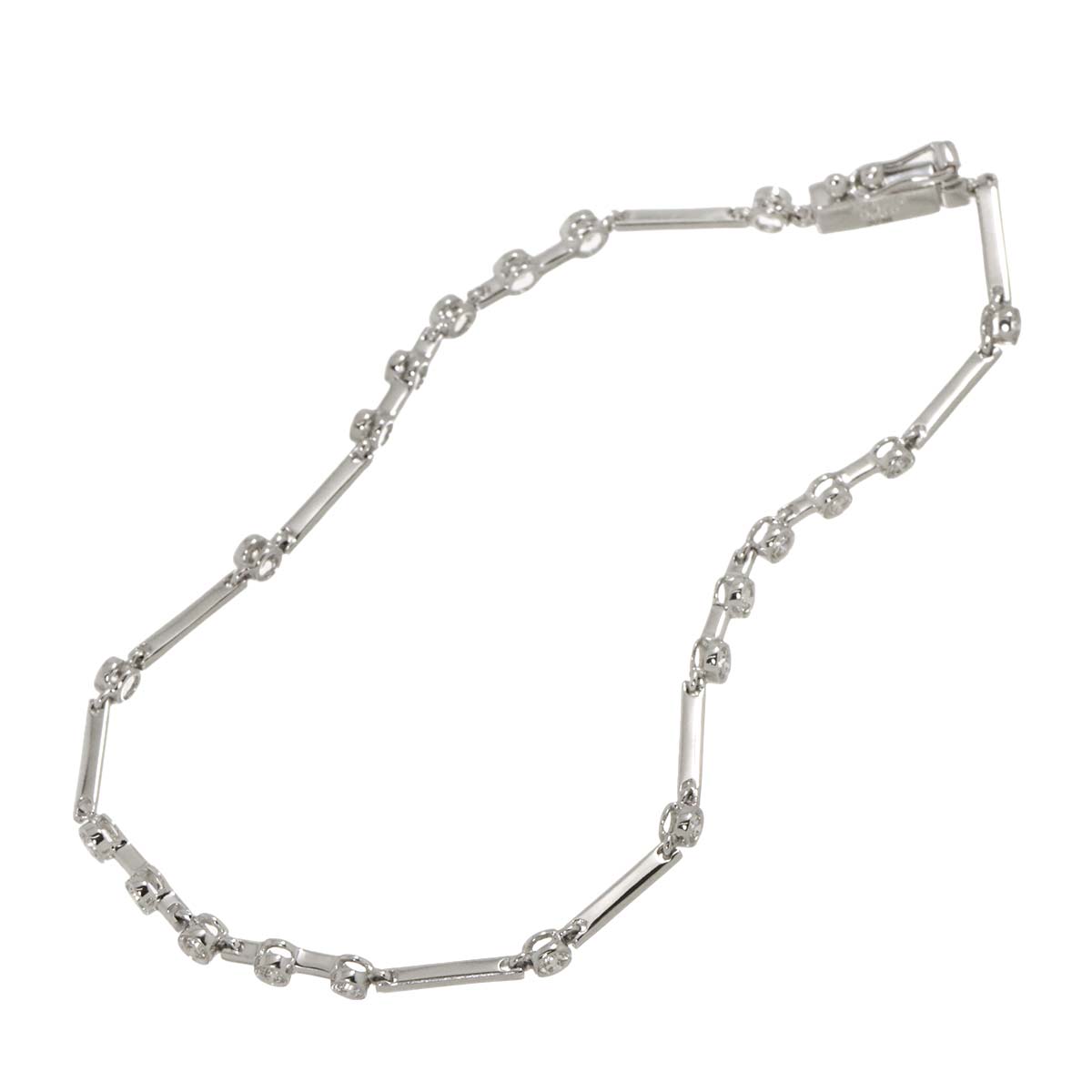 LINE Diamond 0.50ct Bracelet 18K White Gold 750