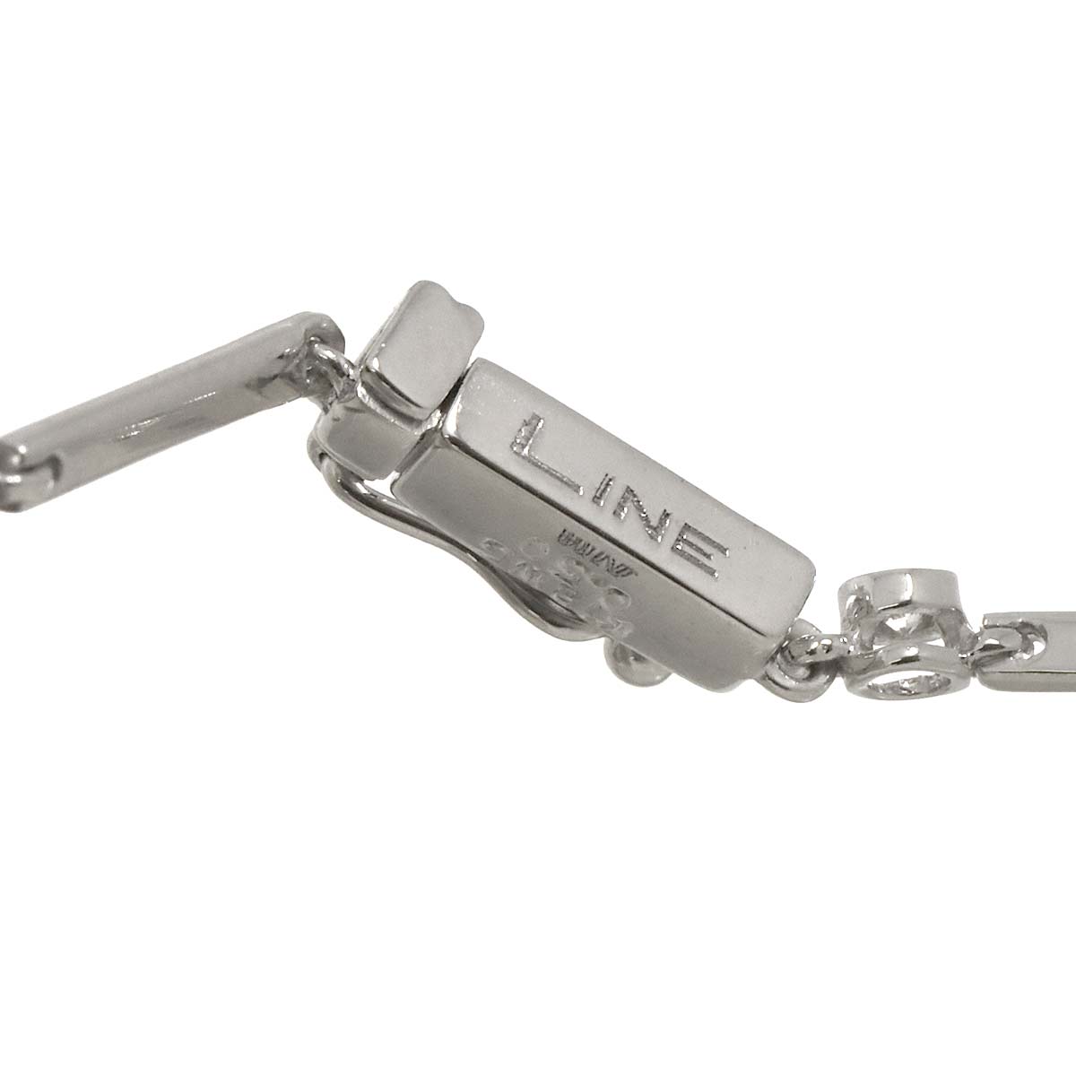 LINE Diamond 0.50ct Bracelet 18K White Gold 750