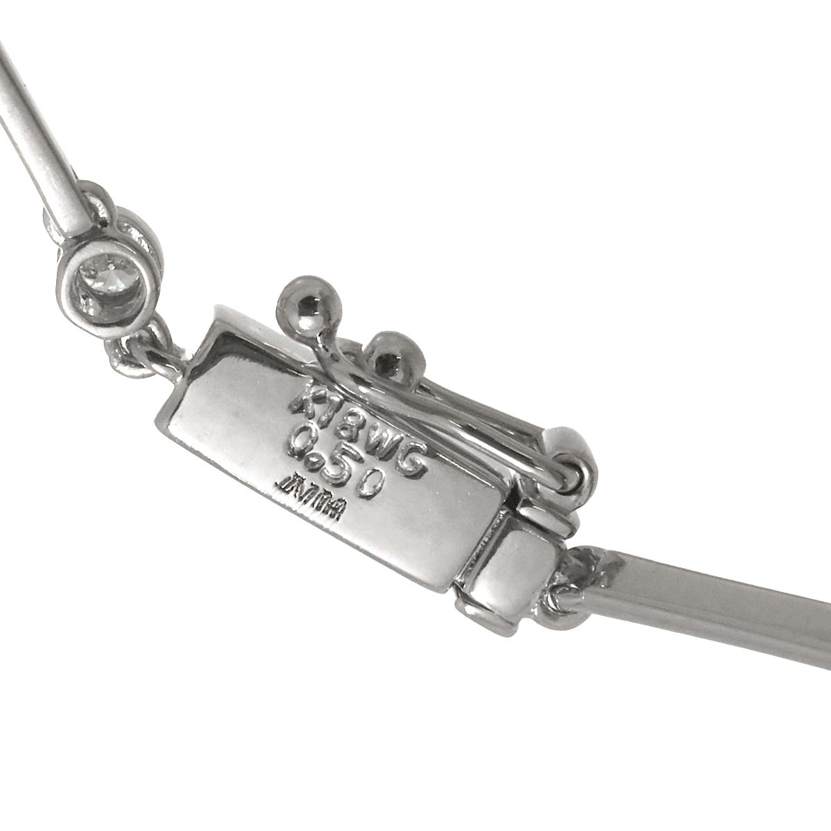 LINE Diamond 0.50ct Bracelet 18K White Gold 750