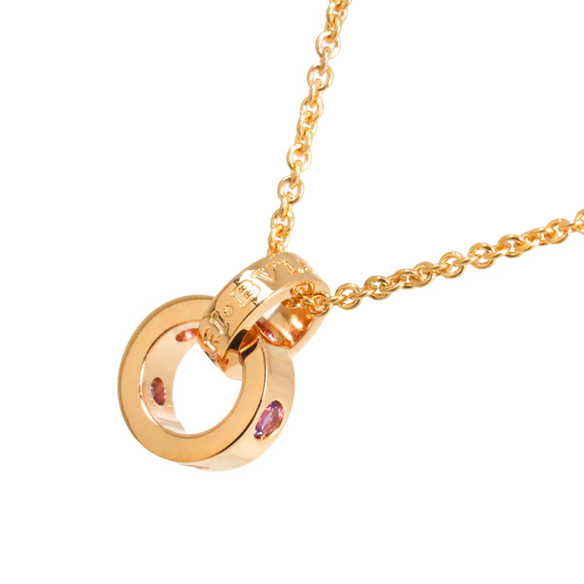 Amethyst Tourmaline Necklace 18K Pink Gold 750