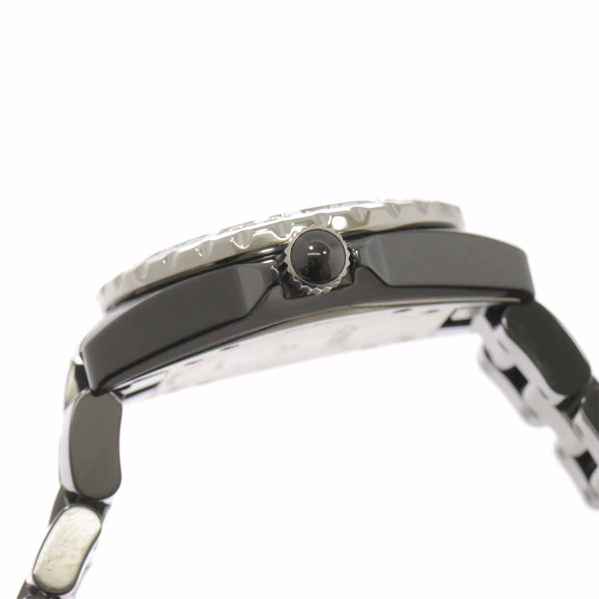 J12 33mm H2427 Diamond Quartz Ceramic Date Black Dial Ladies