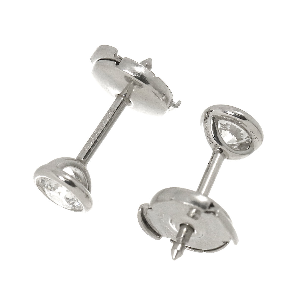 By The Yard Diamond Earrings Pierced Pt