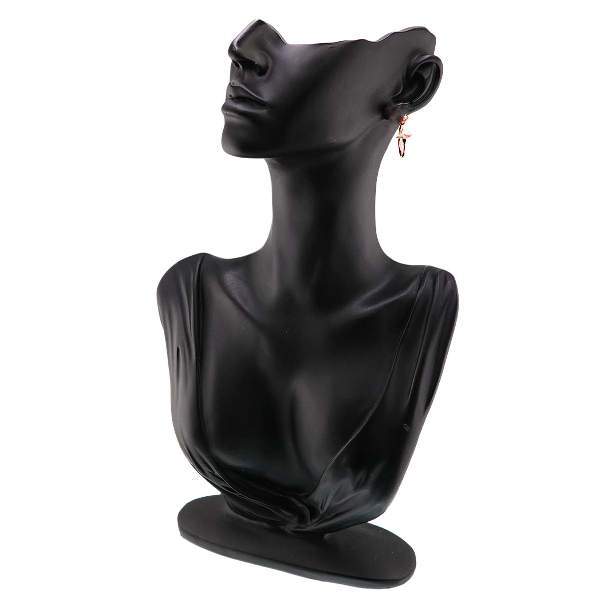 Flower Diamond Earrings Pierced 18K PG 750