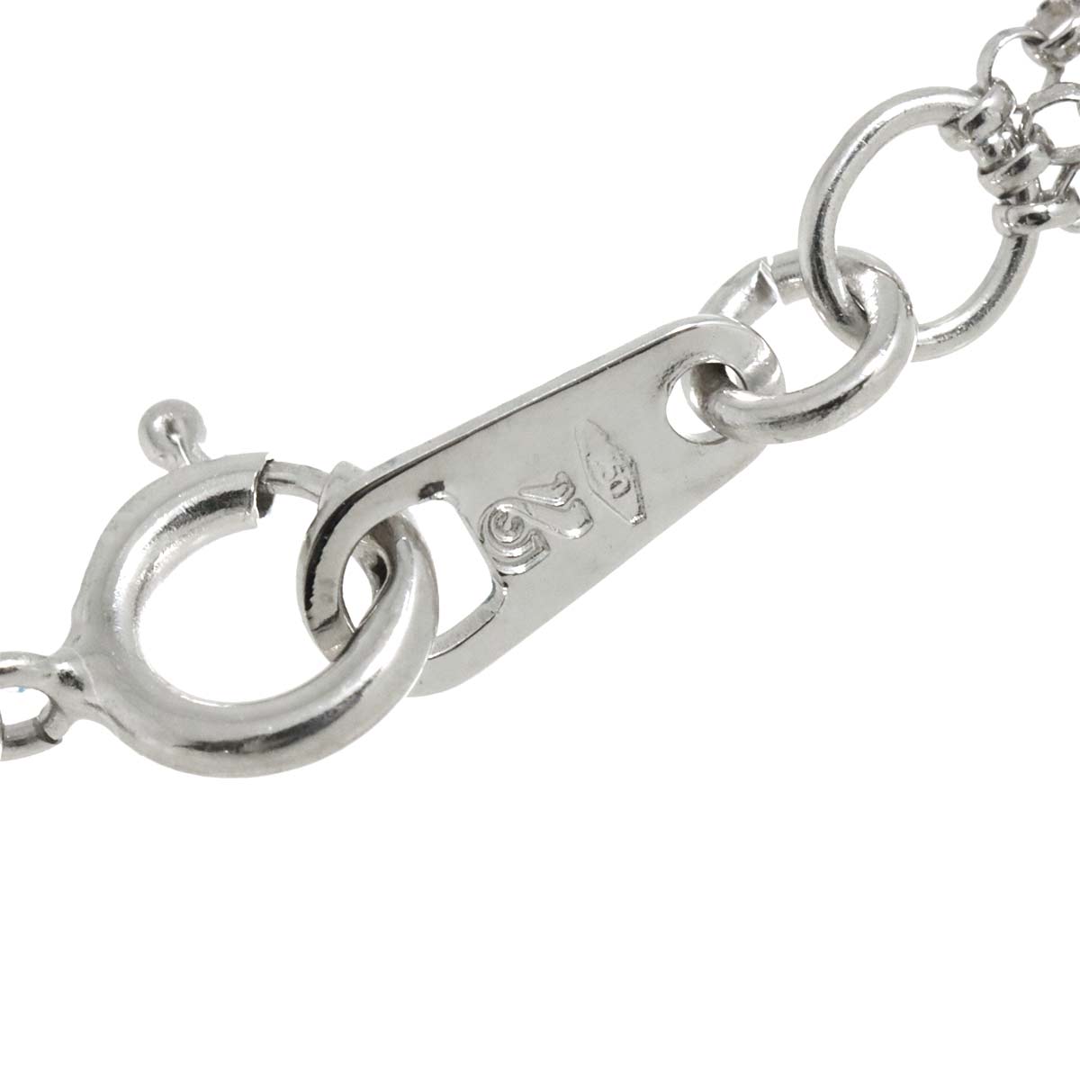 Akoya Pearl 7.3mm Diamond 2.02ct Necklace 18K K18 WG White Gold 750