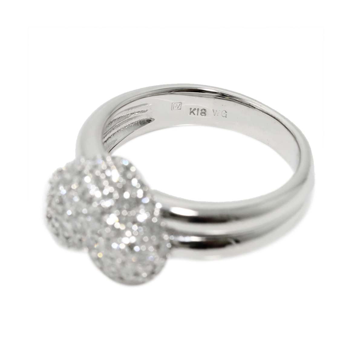 Diamond 1.16ct Ring 18K WG 750 Size5.25(US)