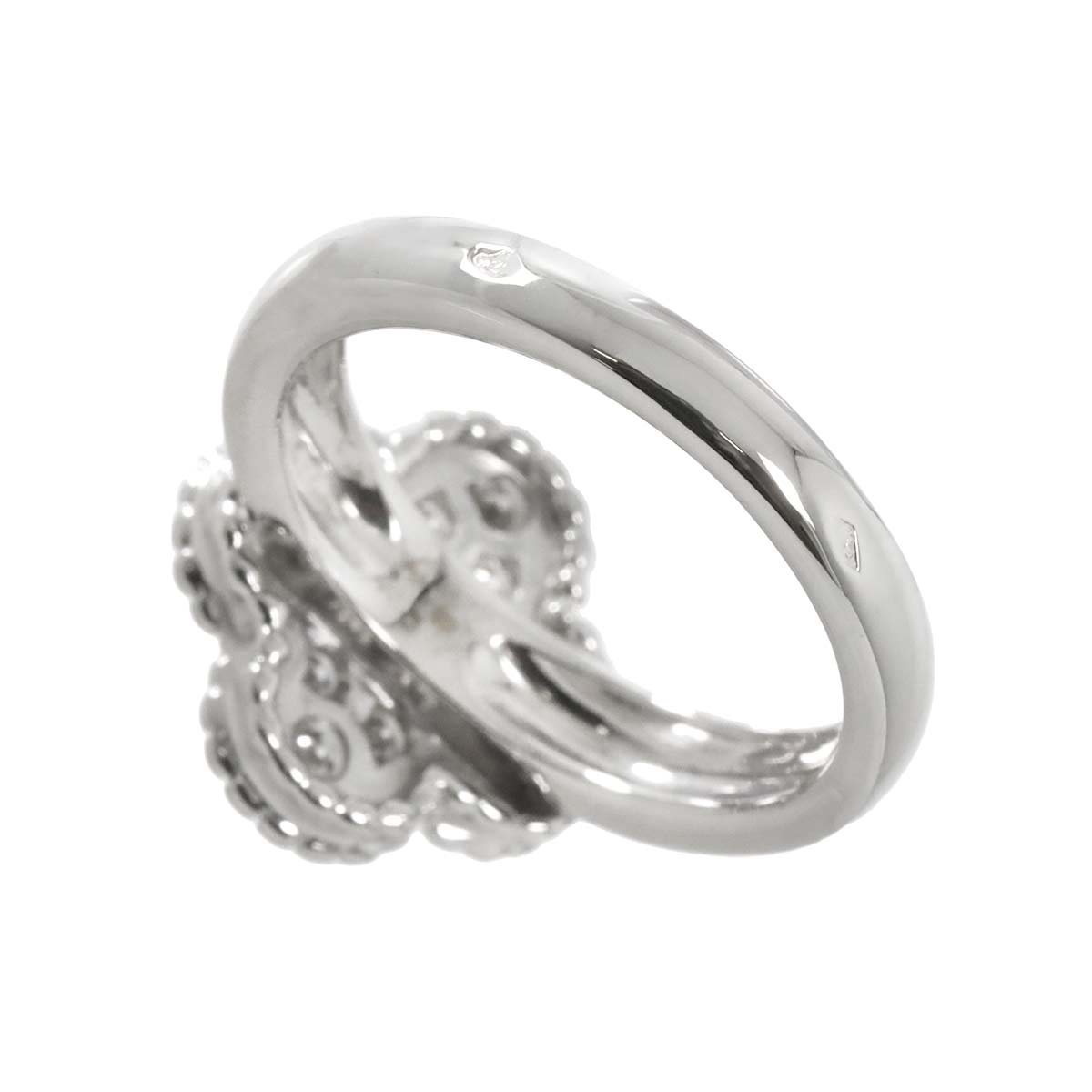 VintageAlhambra Diamond Ring 18K WG 750 53 6.25-6.5US
