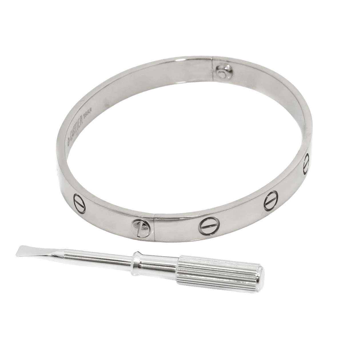 Love Bracelet Bangle 18K WG 750 Size18