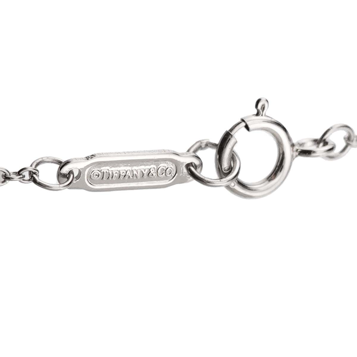 Sentimental Heart Sapphire Diamond Necklace Platinum