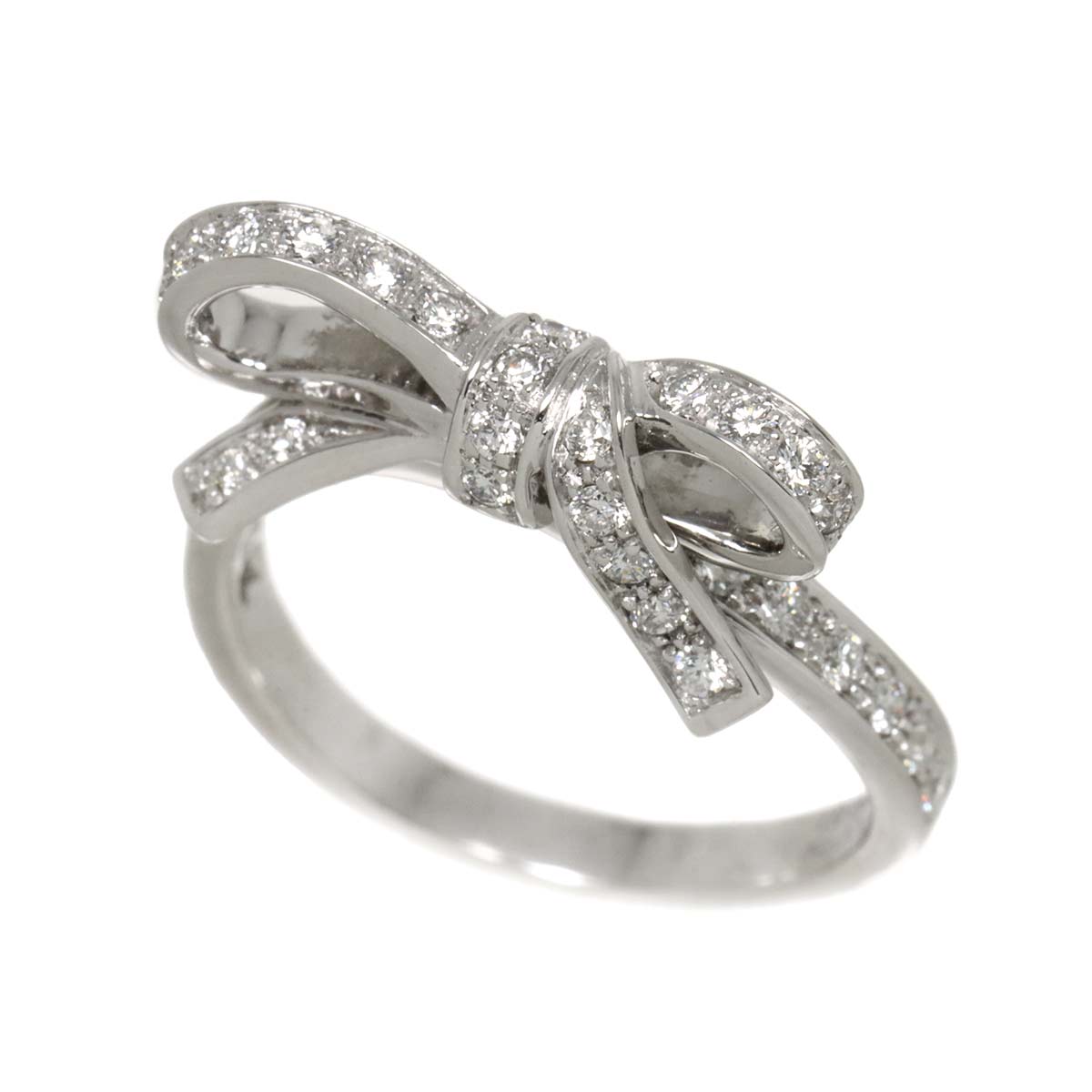 Diamond Ring 18K WG 750 size51 5.25-5.5(US)
