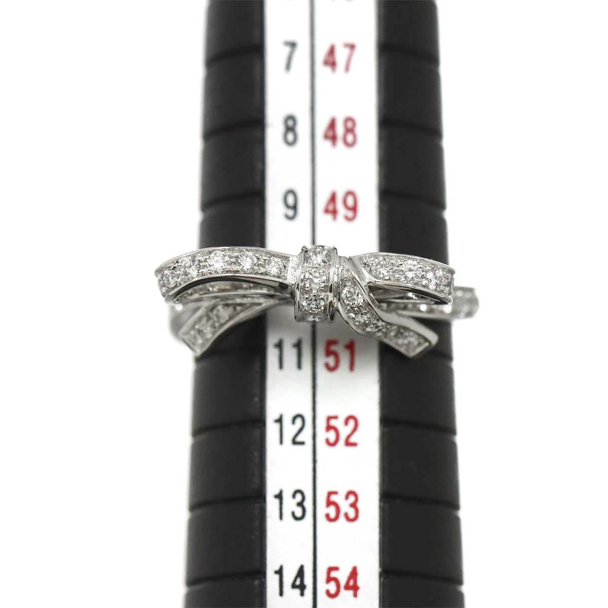 Diamond Ring 18K WG 750 size51 5.25-5.5(US)