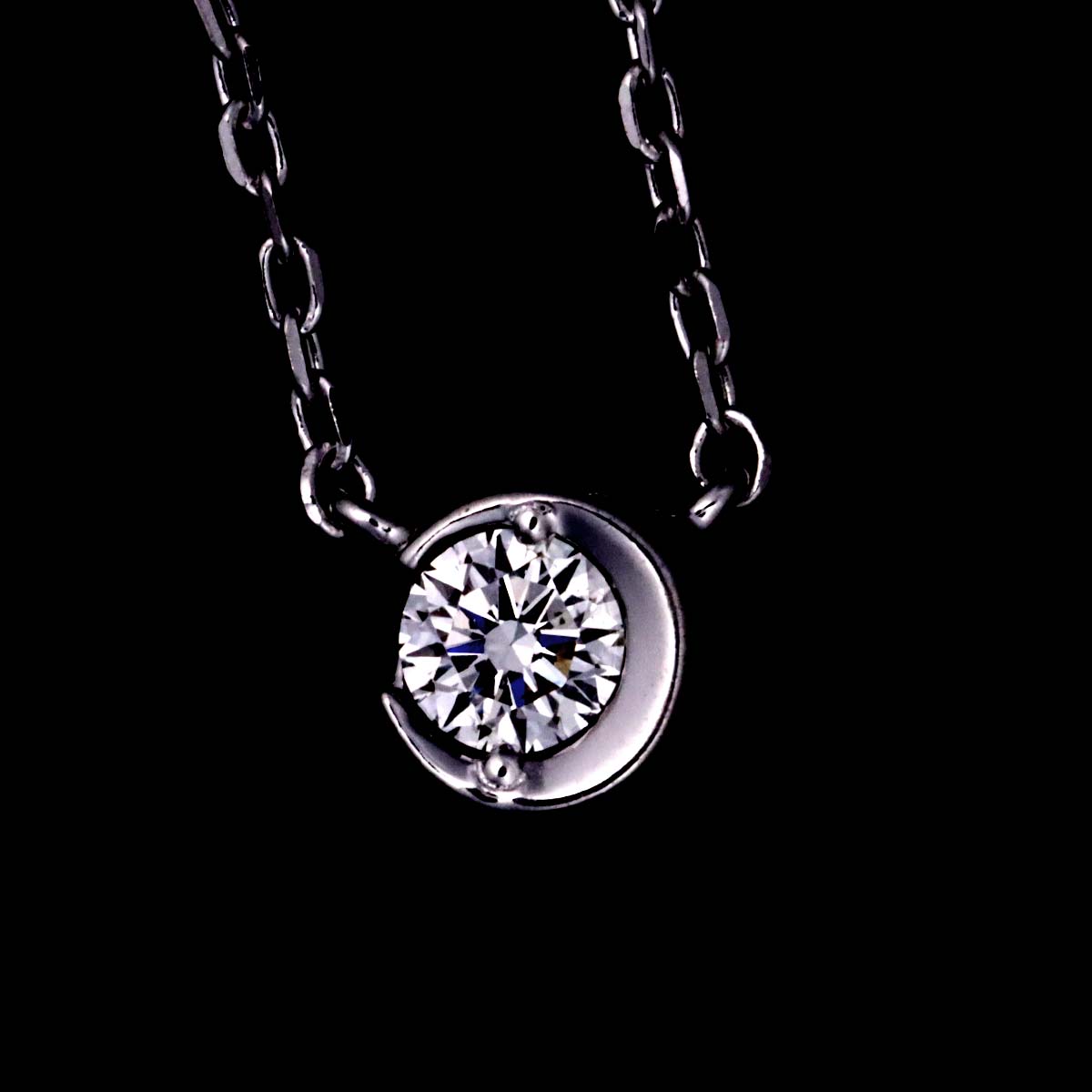 Diamond 0.04ct Necklace 18K WG 750