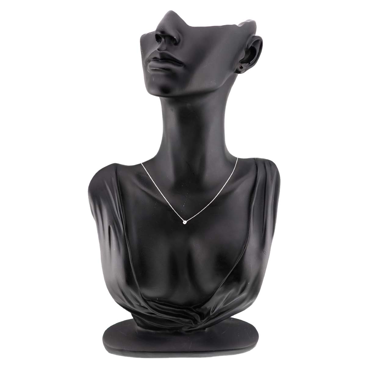 Diamond 0.04ct Necklace 18K WG 750