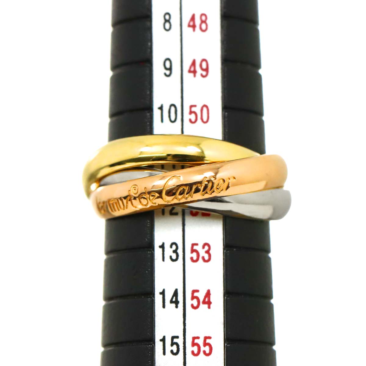 Trinity MM Ring 18K YG WG PG 750 Size52 6(US)