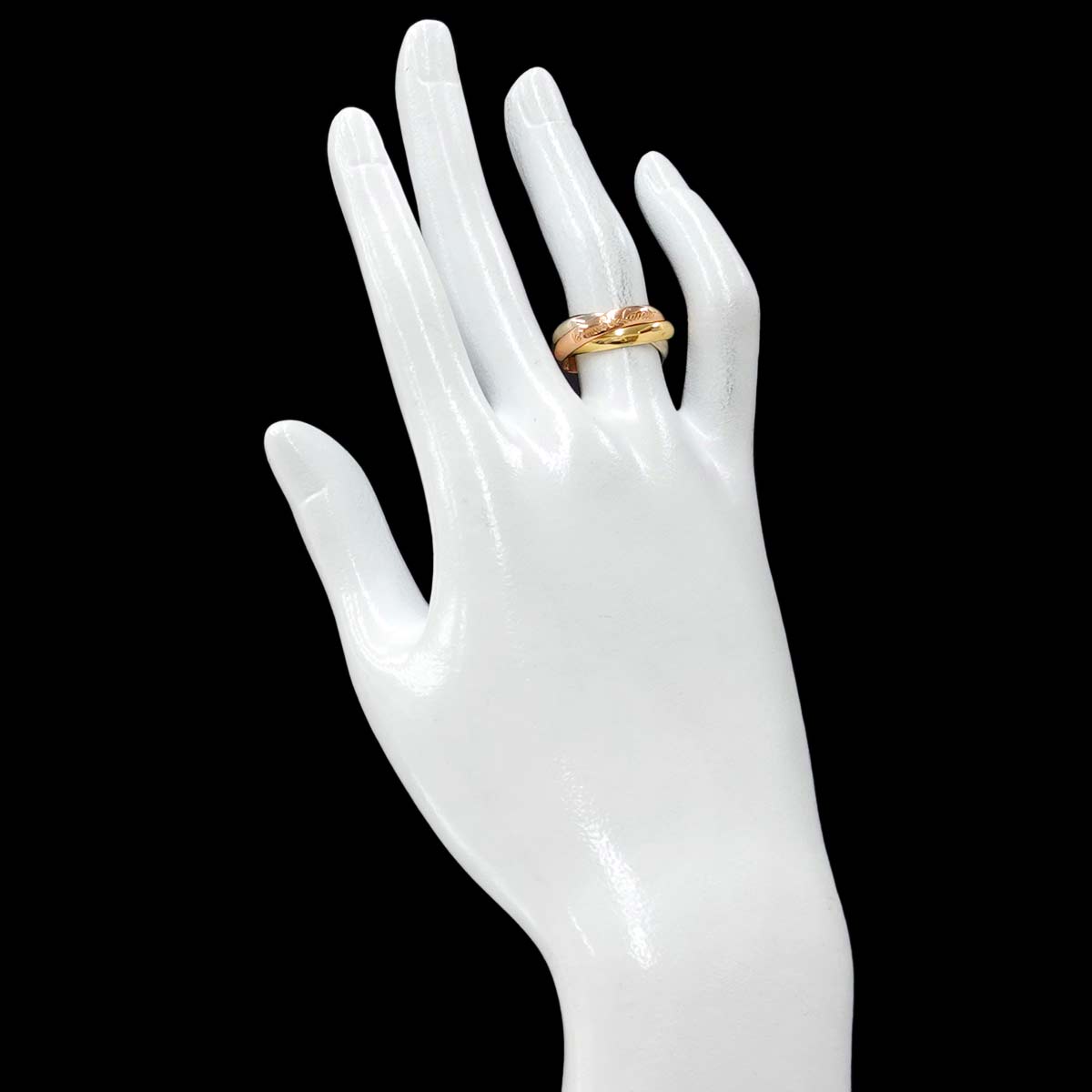 Trinity MM Ring 18K YG WG PG 750 Size52 6(US)