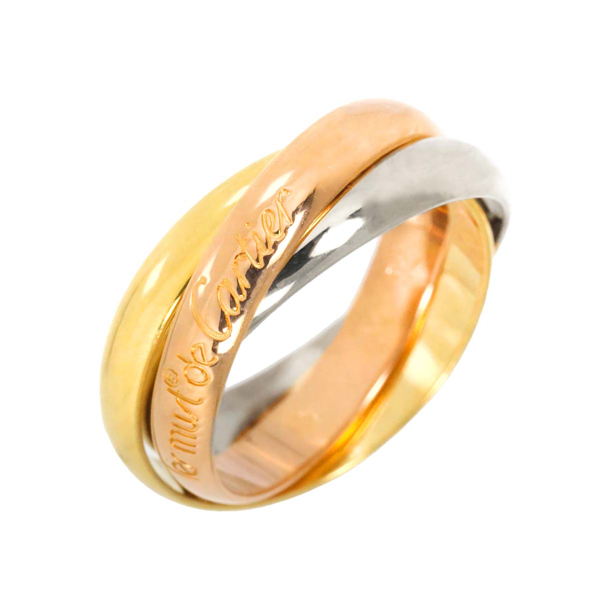 Trinity MM Ring 18K YG WG PG 750 Size52 6(US)