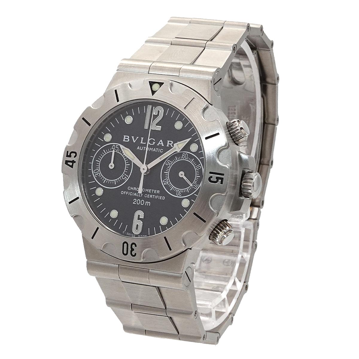 Diagono Scuba Chronograph SCB38S Automatic Black Dial Mens