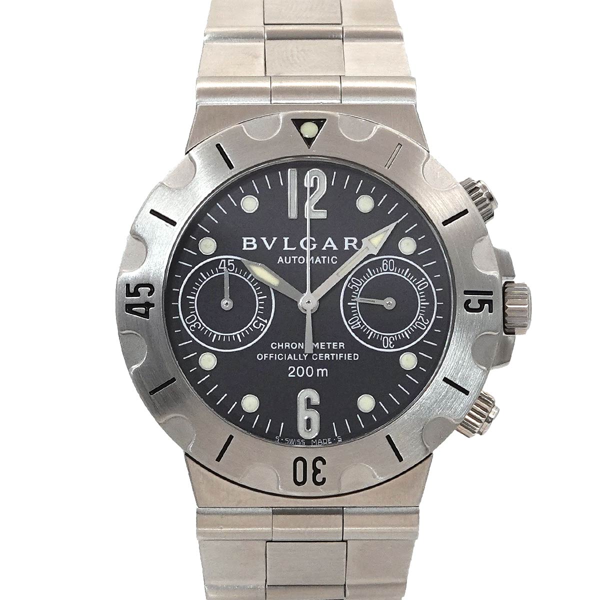 Diagono Scuba Chronograph SCB38S Automatic Black Dial Mens