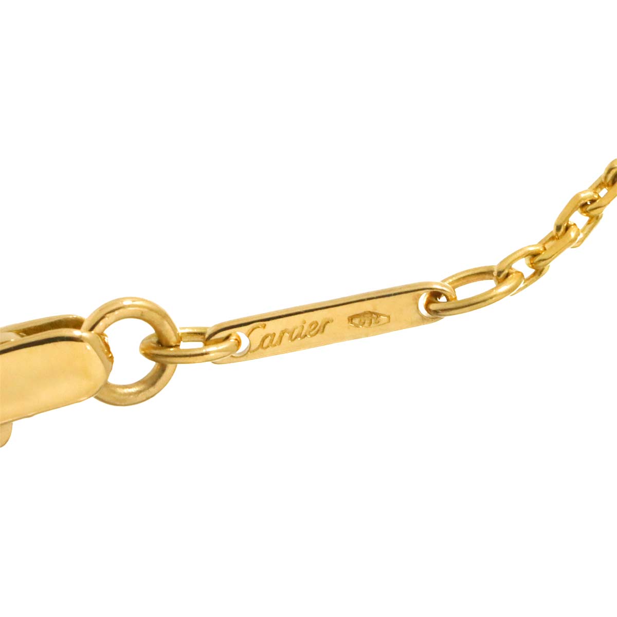 Diamond Necklace 18K Yellow White Gold 750