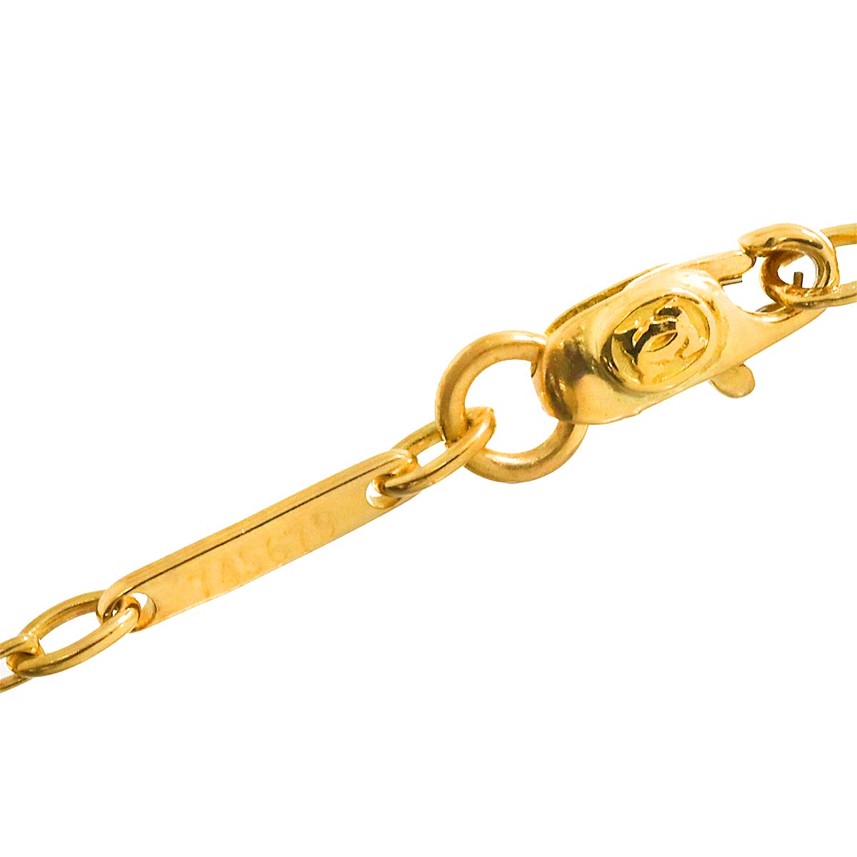 Diamond Necklace 18K Yellow White Gold 750