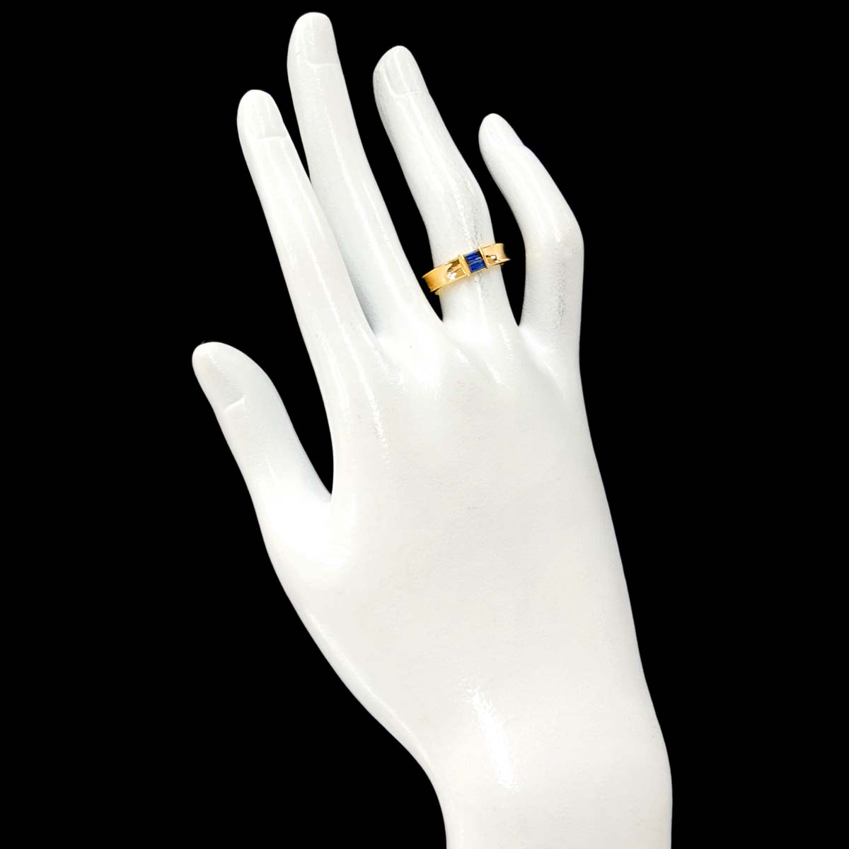 Sapphire Ring 18K YG 750 Size5.75-6(US)